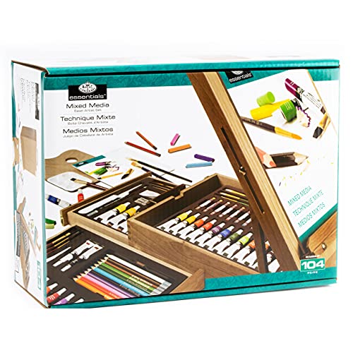 Royal & Langnickel- Set de Artista Caballete para Todos los usos, 104 Piezas, Multicolor (Royal Brush REA6000)