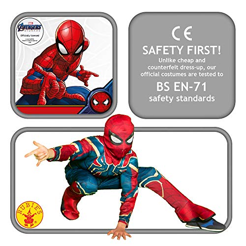 Rubie's Disfraz Avengers Official Iron Spider, Spiderman Classic, Talla L, 8-10 anos, altura 147 cm (700659_L)