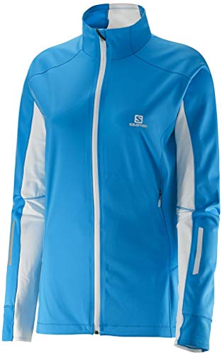 Salomon Chaqueta de piel blanda Equipe, mediana, azul met¨ªlico