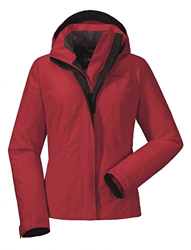 Schöffel Sevilla Chaqueta, Verano, Mujer, Color High Risk Red, tamaño 40