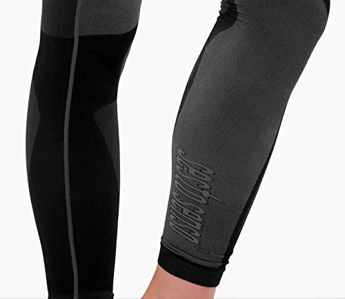 Sesto Senso® Pantalón Térmico Mujer Ropa Interior Térmica Funcional Calzoncillos Largos Leggins Termo Activo (S, Gris)