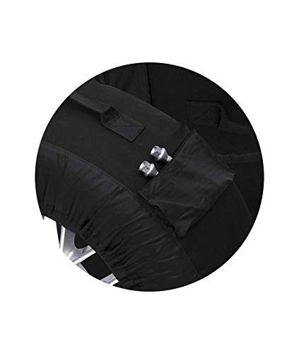 Set de fundas para neumáticos, 4 unidades, color negro Aptas para cualquier tipo de neumático de hasta 245 mm (14-18")