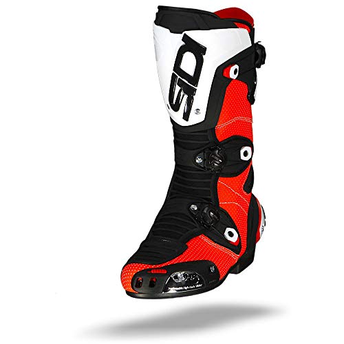 Sidi Botas MAG-1, Rojo Fluo/Negro, Talla 44