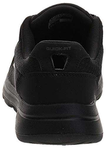 Skechers Go Walk 5 Qualify, Zapatillas Hombre, Black (Black Textile/Synthetic/Black Trim BBK), 42 EU