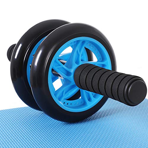 SONGMICS Spu75p SPU75P-Rodillo, Alfombrilla Antideslizante para Las Rodillas, para Entrenamiento Abdominal y Desarrollo Muscular, para Mujeres y Hombres, Unisex Adulto, Azul, 32 x 14,5 cm