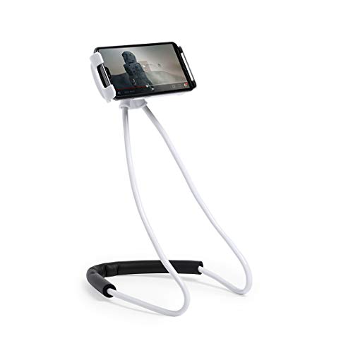 Soporte móvil Largo y Flexible, Soporte móvil Cuello Cisne para móvil o cámara, Soporte para teléfono Celular para Poner en el Cuello o Mesa, Soporte Smartphone Manos Libres (Soporte Móvil Cuello)