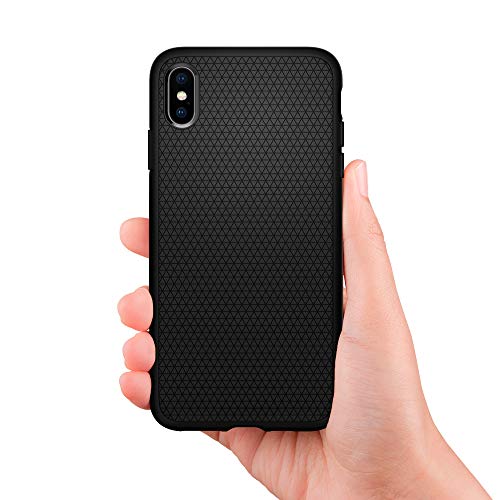 Spigen Funda Liquid Air Compatible con iPhone XS MAX - Negro