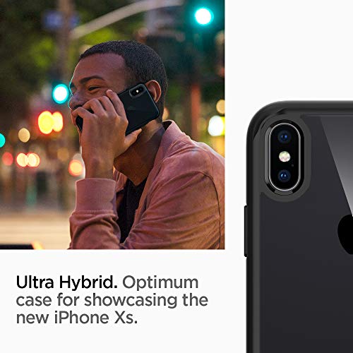 Spigen Funda Ultra Hybrid Compatible con iPhone XS y Compatible con iPhone X - Negro