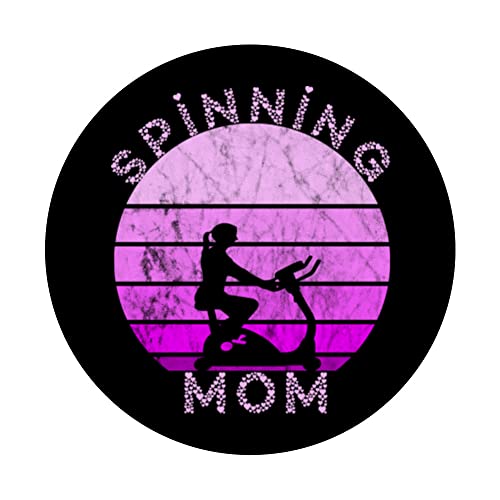Spinning Mamá Interior Spinning Clase Bicicleta Entrenamiento Madre PopSockets PopGrip Intercambiable