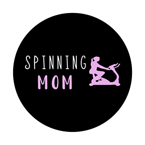 Spinning Mamá Spinning Clase Entrenamiento Interior Bicicleta Madre PopSockets PopGrip Intercambiable