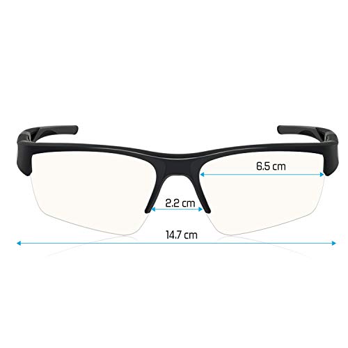 SPIRIT OF GAMER - Gafas Gaming PRO RETINA - Alta Protección para Pantallas - PC/Consolas/TV - Anti-Fatiga - Filtro de Luz Azul - Tratamiento Antirreflejo - Bloque UV - Estuche Incluido