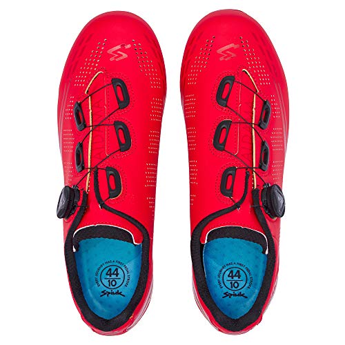 Spiuk Sportline Road Zapatilla Carretera ALDAMA, Adultos Unisex, Rojo Mate, T. 45