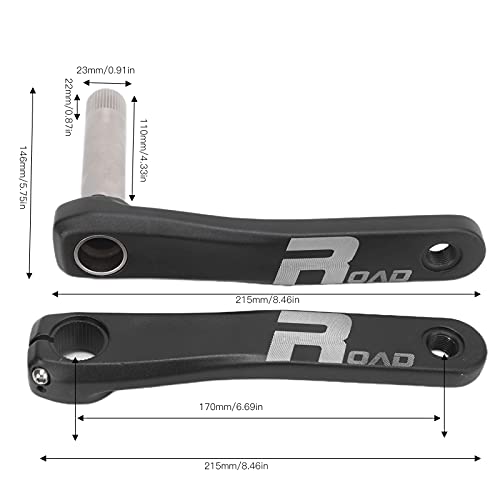 SUNGOOYUE Juego De Bielas De Bicicleta, Juego De Bielas De Montaje Directo De Aluminio De 170 Mm, Longitud De Brazo De Biela para GXP, Brazo Derecho Izquierdo Hueco