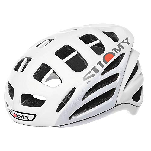 Suomy Gun Wind Casco para bicicleta, Blanco/plata mate, M