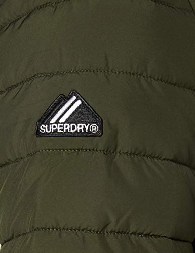 Superdry Hooded Fuji Jacket Chaqueta Acolchada, Caqui del ejército, XXL para Hombre