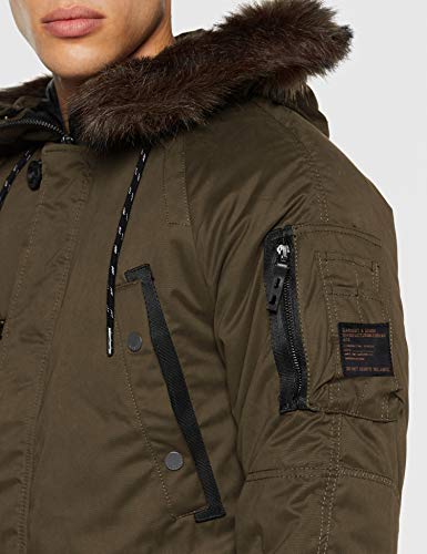 Superdry SDX Parka, Caqui, 3XL para Hombre