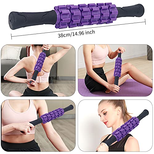 Tallgoo Rodillos de Espuma, Rodillo de Yoga,5 en 1 Foam Roller Kit,para Ejercicios musculares para Masaje Muscular