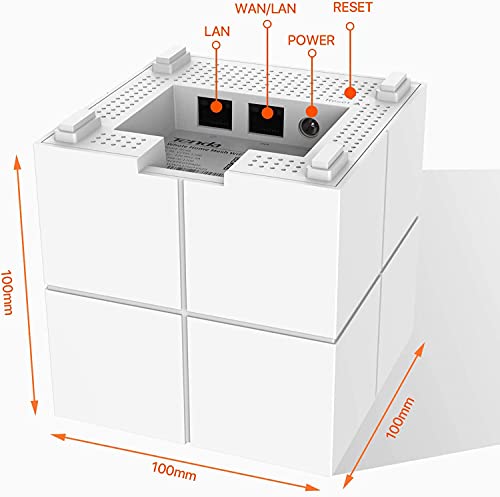 Tenda Nova MW6 - Router Mesh WiFi Solución Completa WLAN de Malla de Doble Banda (2 Estaciones, 4 Puertos Gigabit, MU-MIMO, hasta 330 m² ), pack 2