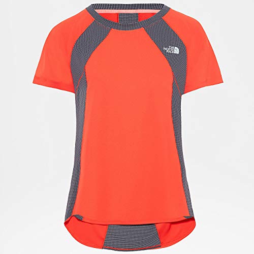 The North Face Ambition S/S Camiseta de Manga Corta, Mujer, Naranja (Fiery Coral), XS