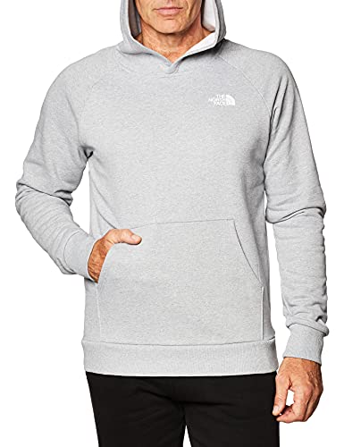 The North Face de los Hombres Raglan Red Box Sudadera con Capucha, Gris, M