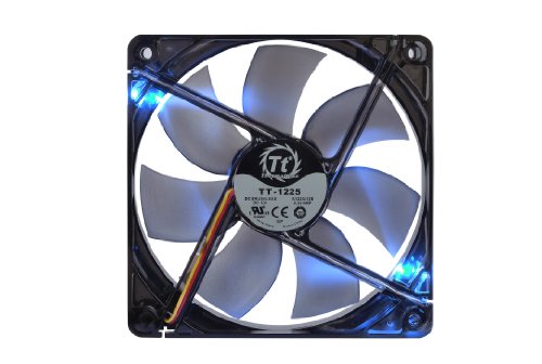 Thermaltake Pure S 12 LED DC - Ventilador con un Rendimiento Estable y confiable, Color Azul