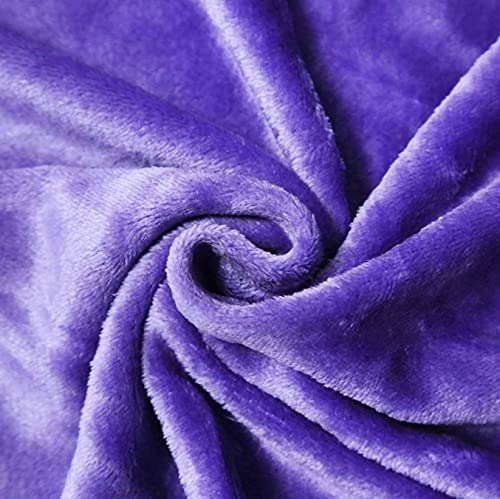 TIENDA EURASIA® Mantas para Sofá de Terciopelo - Material 100% Microfibra - Tacto Suave Sedalina (Morado, 160 X 220 CM)