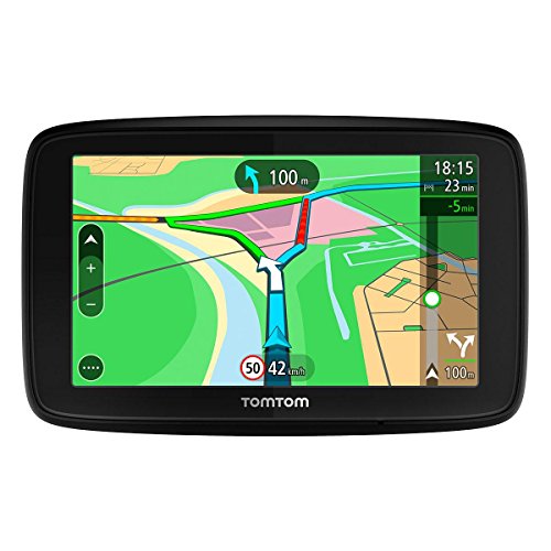 TomTom VIA 53, GPS Navegación con pantalla táctil de 5 pulgadas, mapa de 48 países, planifica rutas inteligentes que te ayudan a escapar del tráfico en tiempo real, color negro