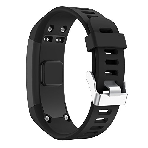 TOPsic Garmin Vivosmart HR Correa, Accesorios Banda de Reloj de Silicona Suave Ajustable Reemplazo diseñado para Garmin Vivosmart HR Smart Sport Reloj (no rastreador)