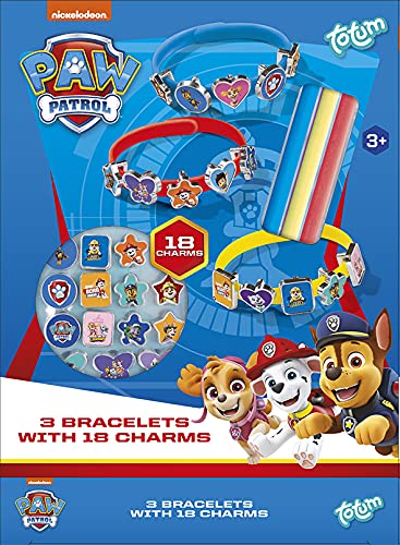 Totum- Paw Patrol Kit de Manualidades para Pulseras, Multicolor (720633)