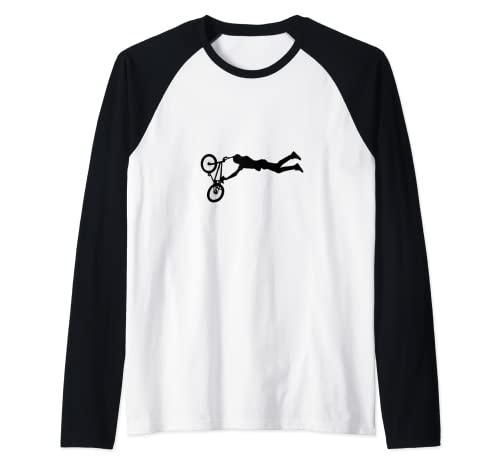 Truco de bicicleta de truco de bicicleta Camiseta Manga Raglan