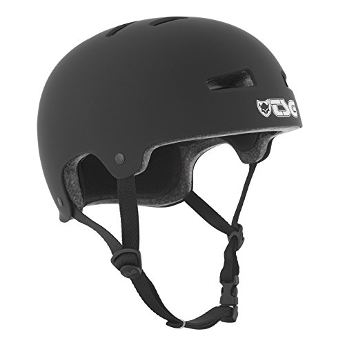 TSG Evolution Solid Color Casco de Skateboarding, Unisex Adulto, Negro (Satin Black), S/M (54-56 cm)