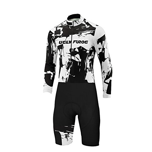 UGLY FROG Bike Wear De Manga Larga Jersey Ciclismo+ Short Legs Body Hombre Equipos Una Gran Cantidad De Colores Skinsuit Monos with Gel Pad