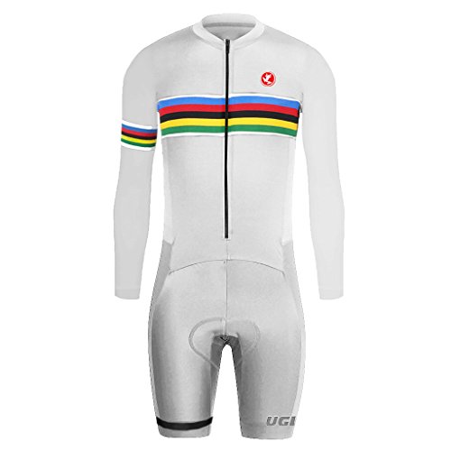 UGLY FROG Bike Wear De Manga Larga Maillot Ciclismo Monos Hombre Equipos Una Gran Cantidad De Colores Skinsuit with Gel Pad Equipo Deportivo SKL04