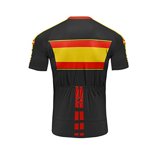 UGLY FROG Equipo de España Verano Hombre Cycling Jersey Maillot Ciclismo Mangas Cortas Camiseta de Ciclistas Ropa Ciclismo TGQX03