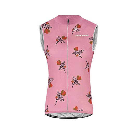 UGLY FROG Invierno Chaleco de Ciclismo Mujer Sin Mangas Térmico Maillot Ciclismo Ropa de Ciclismo para Mujer Espesar Cálido A Prueba de Viento MJRWH01