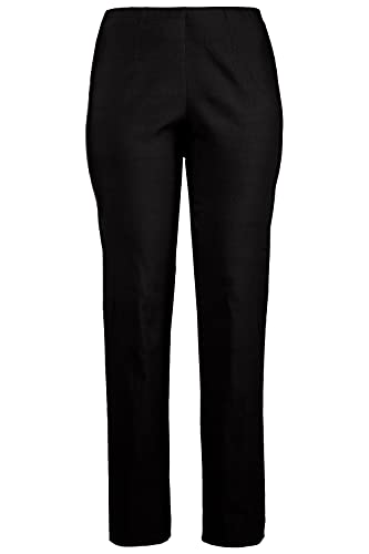 Ulla Popken Klassische Bengalin Hose Pantalón, Negro (Schwarz 10), 64 para Mujer