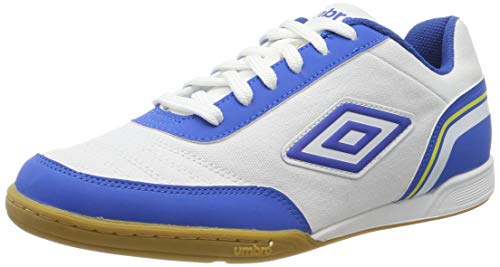 Umbro Futsal Street V, Zapatillas Hombre, Blanco (White/TW Royal/Electric Blue/Blazing Yellow Fnw), 42.5 EU