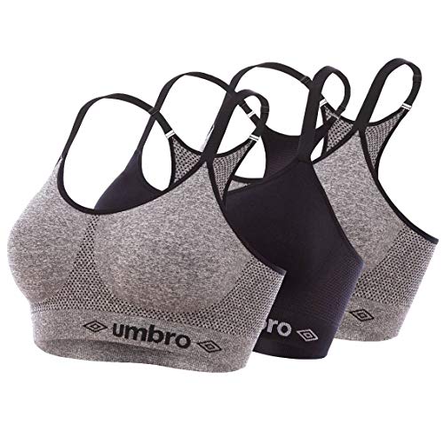 Umbro Lot de 3 Brassières Femme Sans Couture