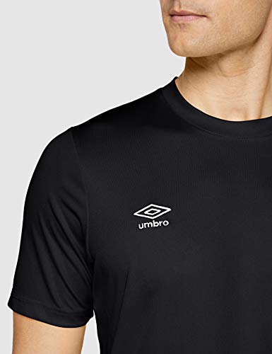 UMBRO Oblivion Camiseta de fútbol, Hombre, Negro, XL