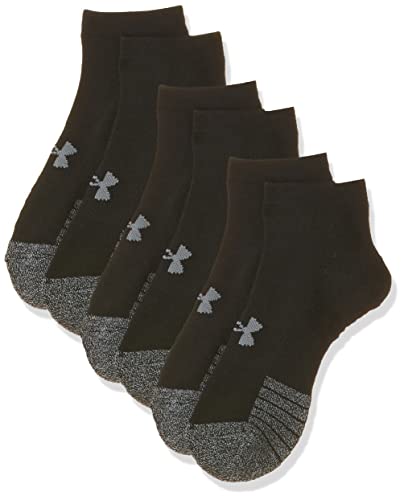 Under Armour UA Heatgear Locut Calcetines, Unisex, Negro (Black/Black/Steel), L