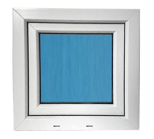 (V71M) VENTANA PVC BLANCA 500x500 ABATIBLE (GOLPETE) VIDRIO MATE CLIMALIT CARGLASS