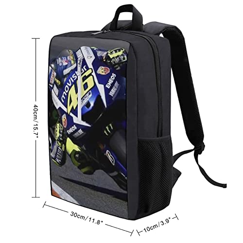 Valentino Rossi clásica mochila básica de viaje para la escuela resistente al agua Bookbag