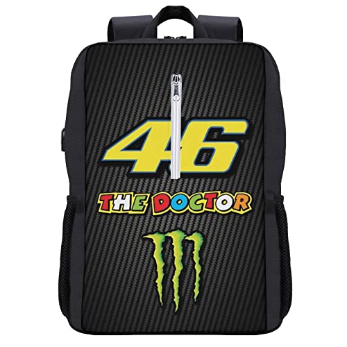 Valentino Rossi clásica mochila básica de viaje para la escuela resistente al agua Bookbag