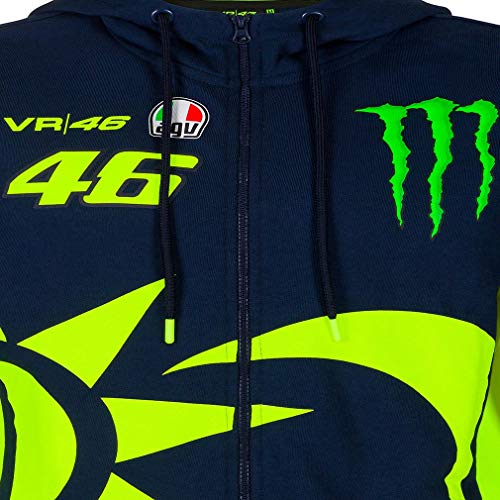 Valentino Rossi Lana Replica 46 Monster Energy,XL,Azul,Hombre