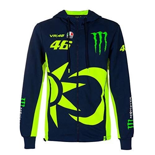 Valentino Rossi Lana Replica 46 Monster Energy,XL,Azul,Hombre