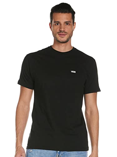 Vans Herren Left Chest Logo Tee T-Shirt, Schwarz (Black White Grey Melange), Medium