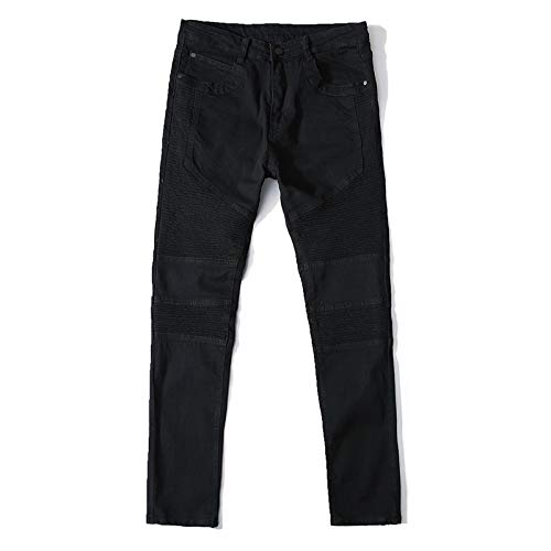 Vaqueros para Jeans Jeans para Hombre 100% Algodón Marca Biker Jeans Skinny Stretch Jeans Casuales para Hombre Recién Lle