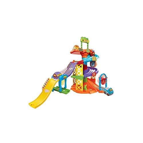 VTech- Aparcamiento TutTut Bólidos Parking Interactivo, Incluye a Greta La Furgoneta, Multicolor, 23.9 x 23.9 x 14.2 (3480-152722)