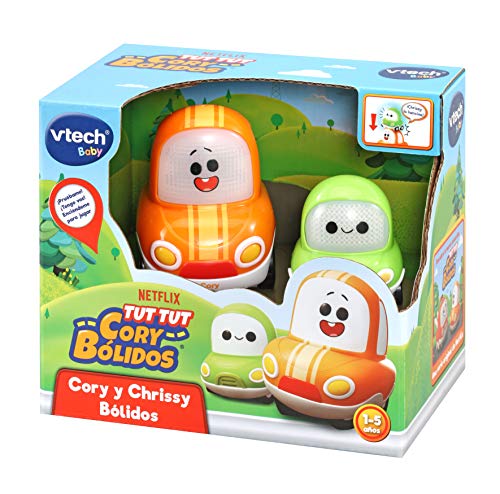 VTech Tut Cory y Chrissy Vehículo de Juguete, Color Naranja/Verde (3480-527622)