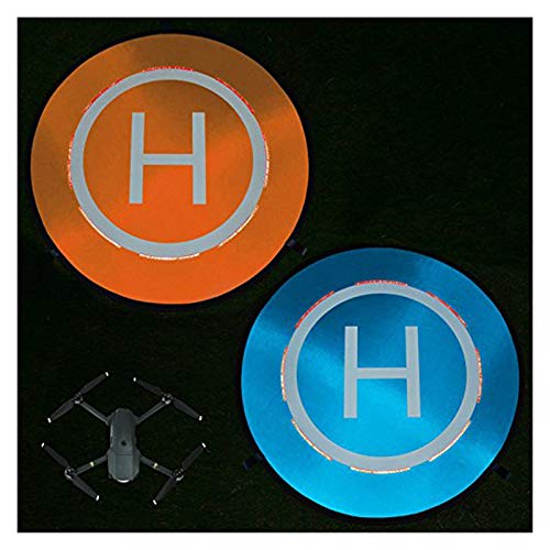 WenJiaShanGDSH Plegable 55 cm Landing Pad Universal Protable Fast-Fold Drone Landing Mat for dji Mavic 2 Pro/for Zoom/for Air 2 Spark Mavic Mini Plataforma de Aterrizaje de Drones (Color : Blue)